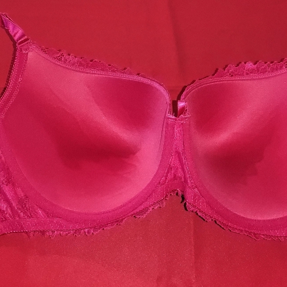 La Dearchuu Plus Size Hot Pink Bra - Size 46DD (NWOT) - Picture 2 of 4